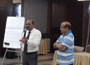 Dr.Bimal Chhajer(left) with Mr.Jaswant Mehta ( Founder of Club Emerald) 