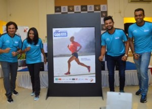 (from left to right) Nitin Bandekar, President Vasco Sports Club; Olympian long distance athlete, Kavita Tungar; Suresh Raina, Indian Cricketer and Soumen Das, Senior Marketing Manager, Skechers India Pvt. Ltd.