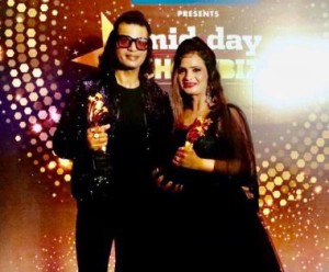 Mukesh J Bharti & Manju Bharti received Midday showbiz Icon Award