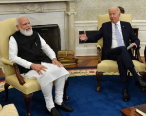 PM Narendra Modi with US President Joseph R Biden 