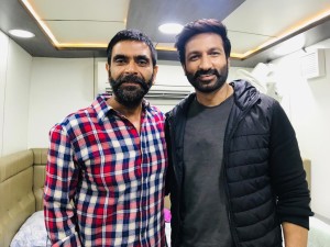 Rohit Pathak with Gopichand