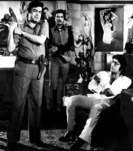 Saneev Kumar with Shakti Kapoor in 'Hero' 
