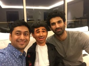 Aditya Roy Kapoor( R) with his Alter Ego and Satyajit Padhye (L) 