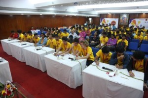 Students at  Quizzitch ( Math Quiz)