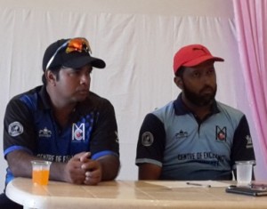 Former India & Mumbai opener Wasim Jaffer(R) with Jwala Sigh at a Press Conference to announce commencement of their coaching camp. 
