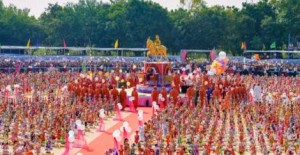 a wonderful idol collection of total 7090 forms of Shri Swaminarayan Bhagwan were created in Shri Swaminarayan Mandir Kundaldham, Gujarat,